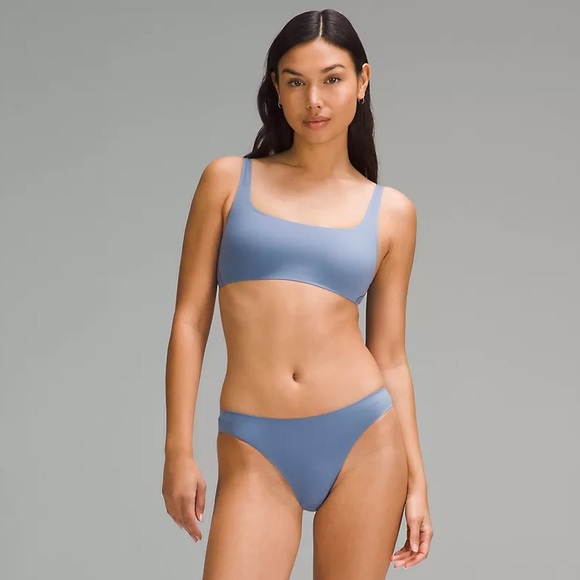 NEW Lululemon Wundermost Ultra-Soft Nulu Scoop-Neck Bralette Cups Oasis Blue - Picture 5 of 6